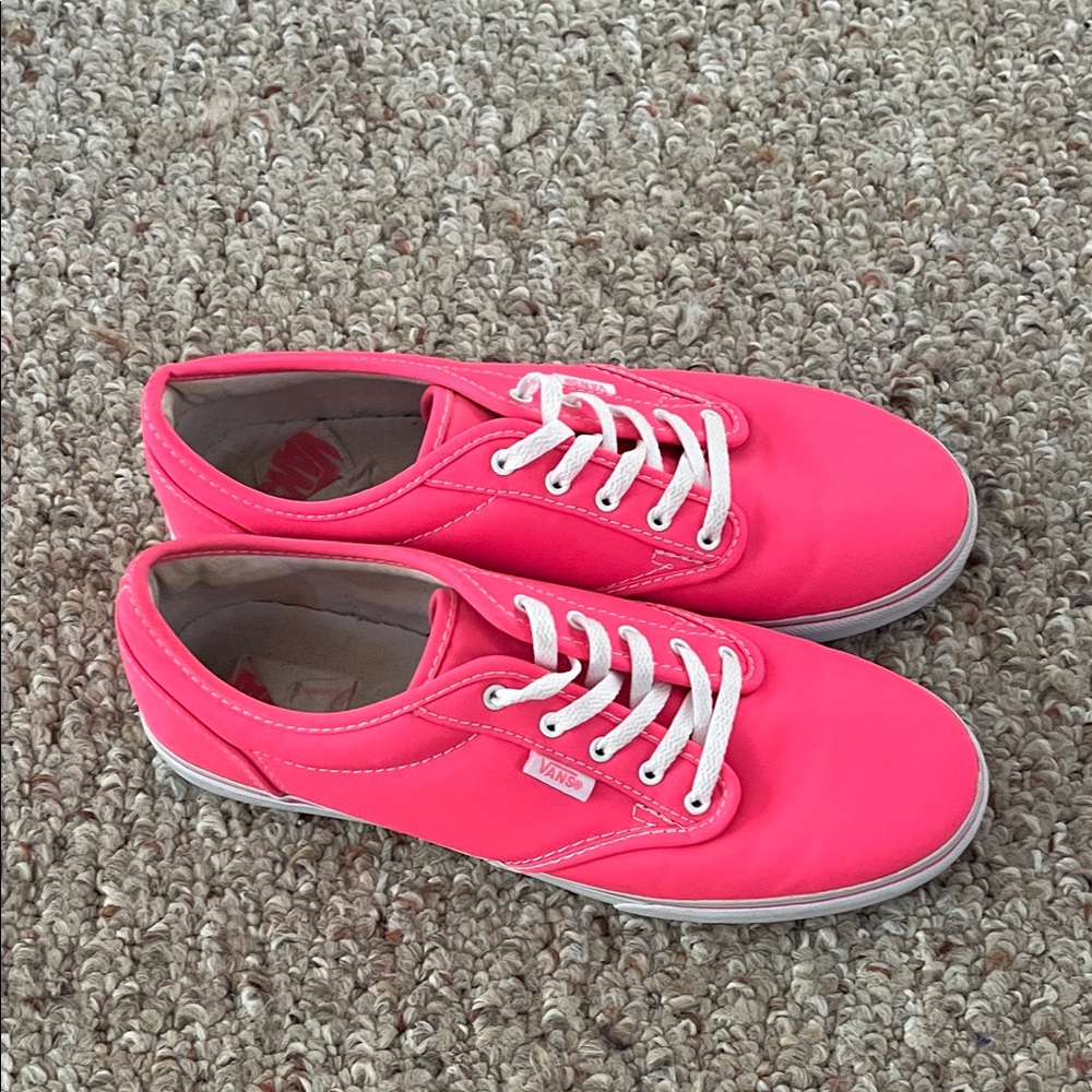 Vans Women's Neon Pink Sneakers